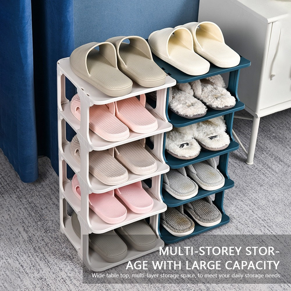 5 Layer Stackable Shoe Rack