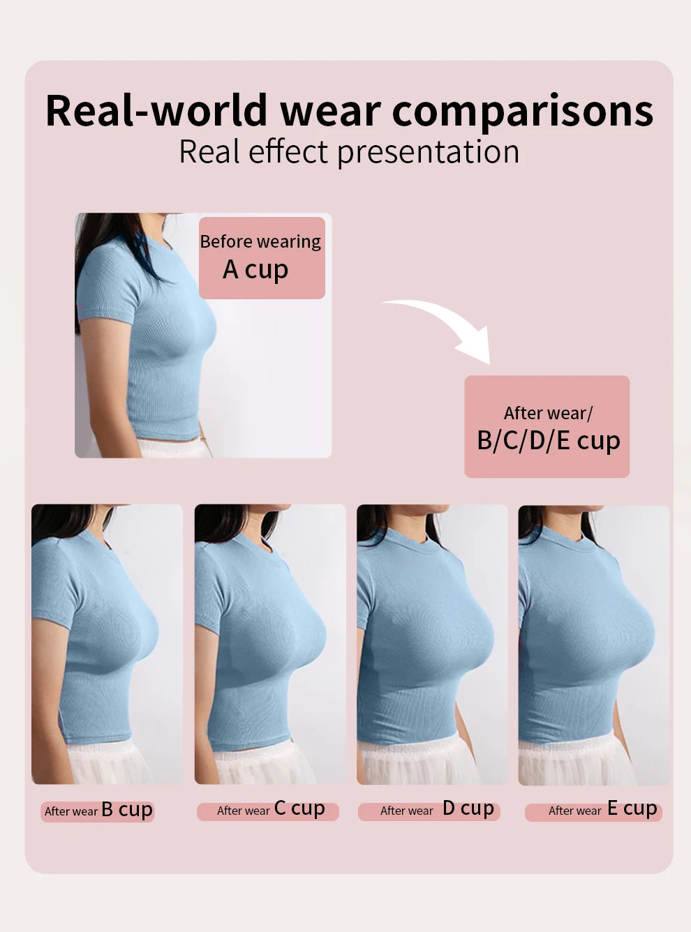 2 In 1 Silicone Breast Pocket Bra with Pad