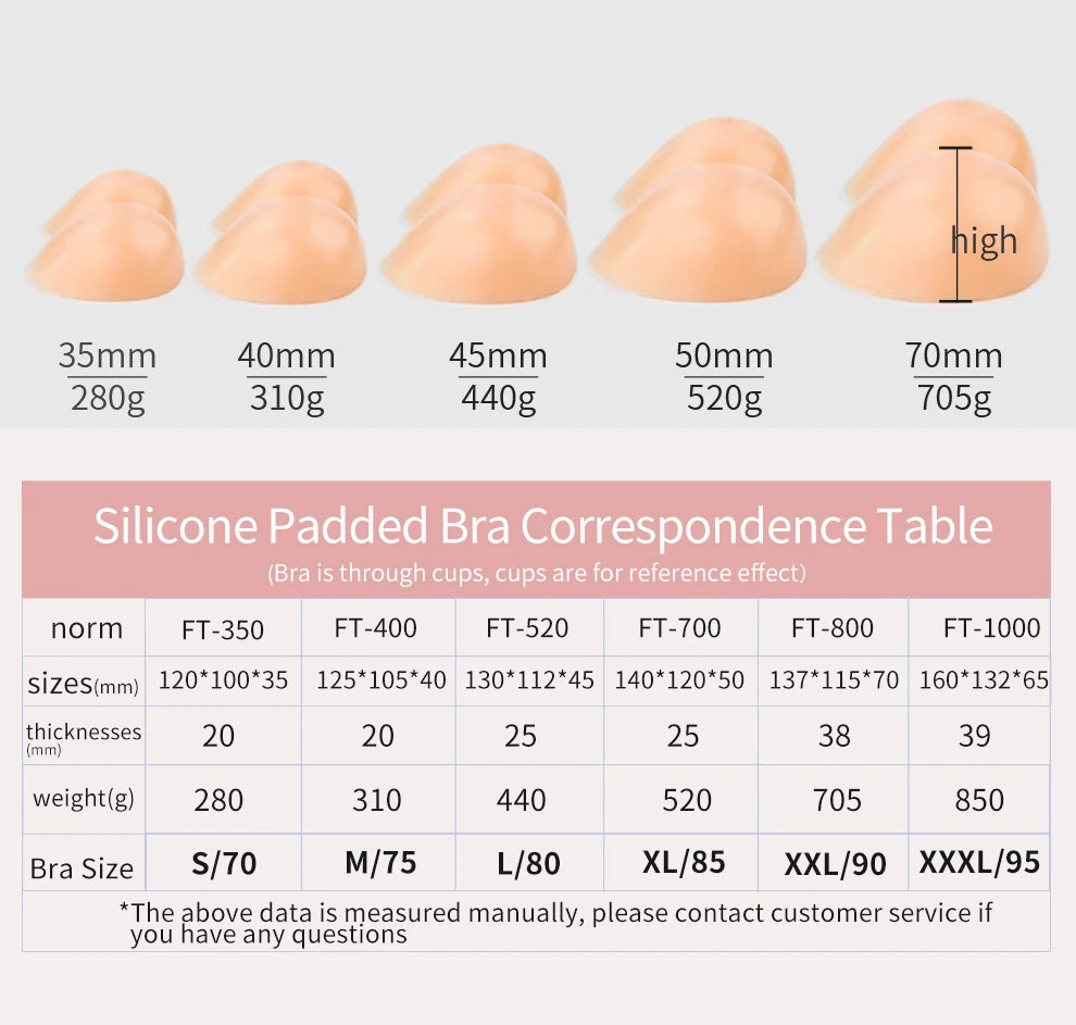 2 In 1 Silicone Breast Pocket Bra with Pad