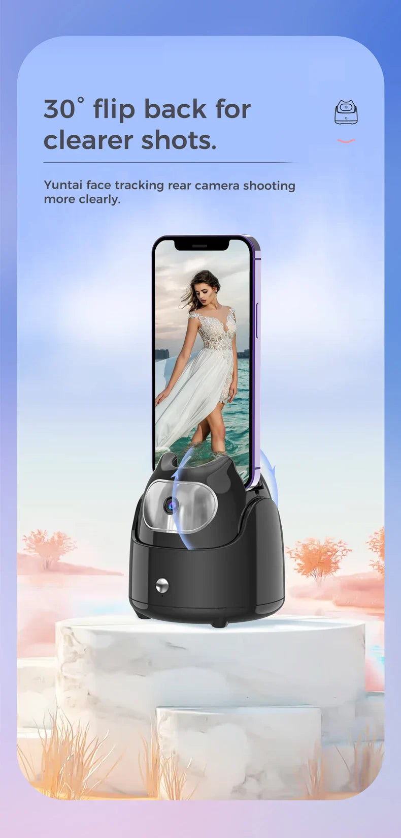 Auto Face Tracking Phone Holder