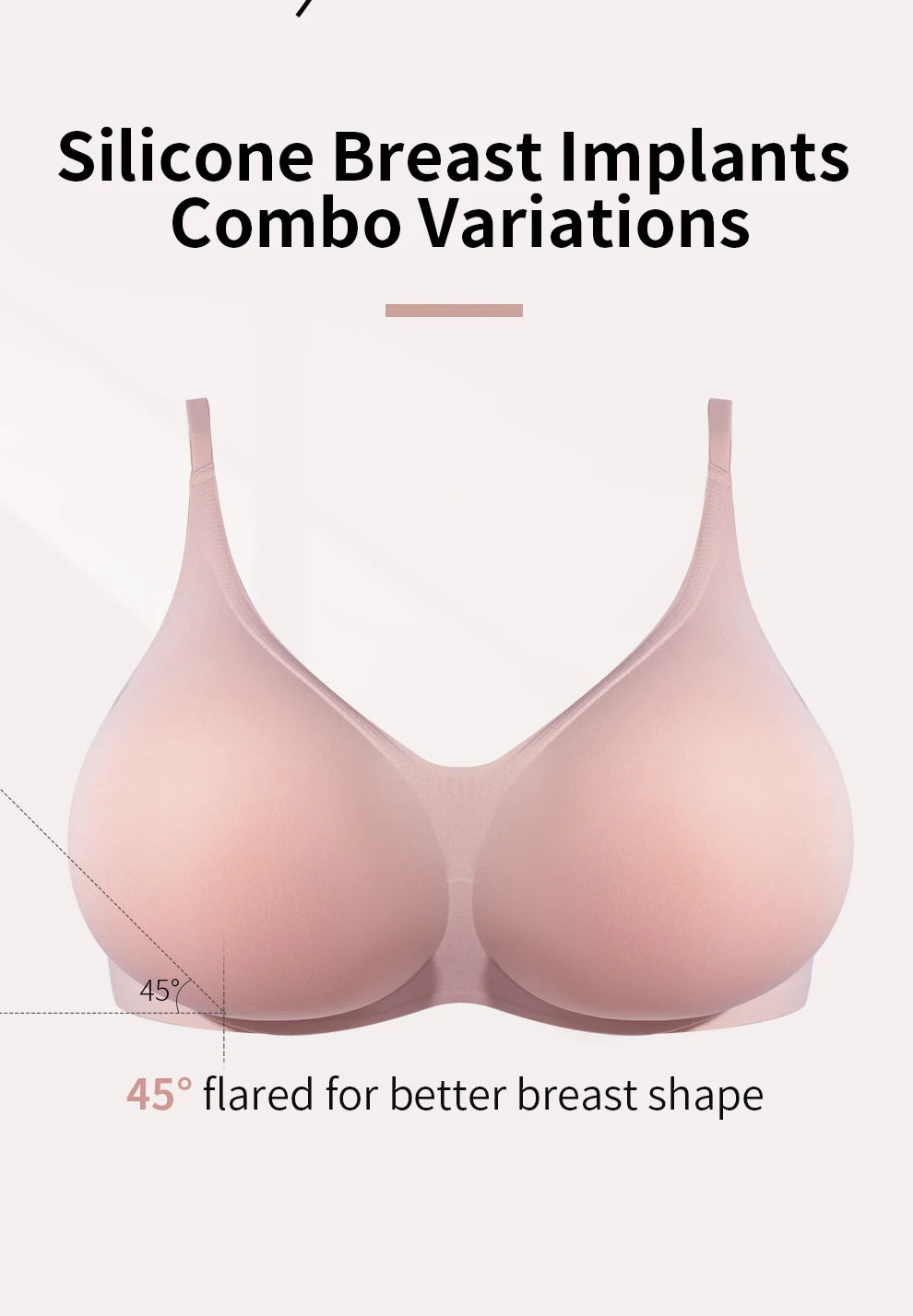 2 In 1 Silicone Breast Pocket Bra with Pad