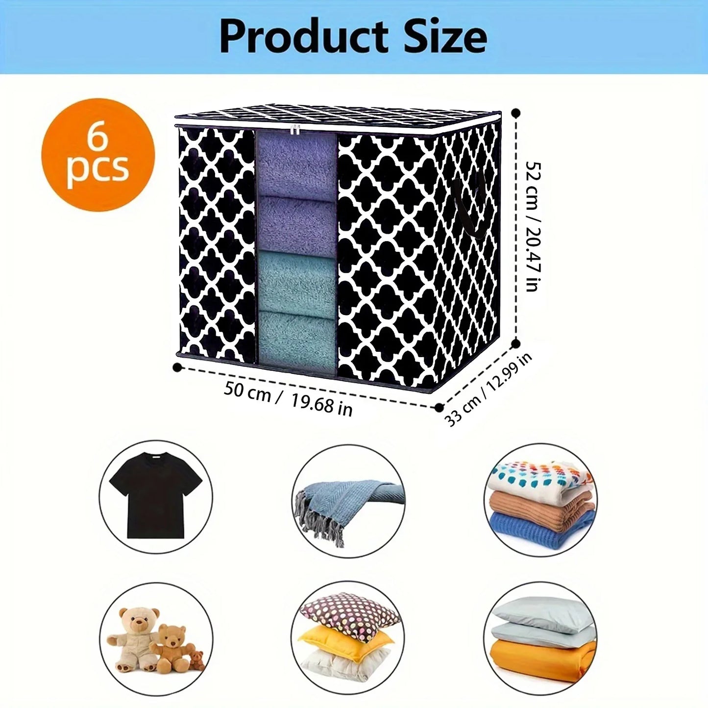 Foldable Organizer with Reinforced Handles