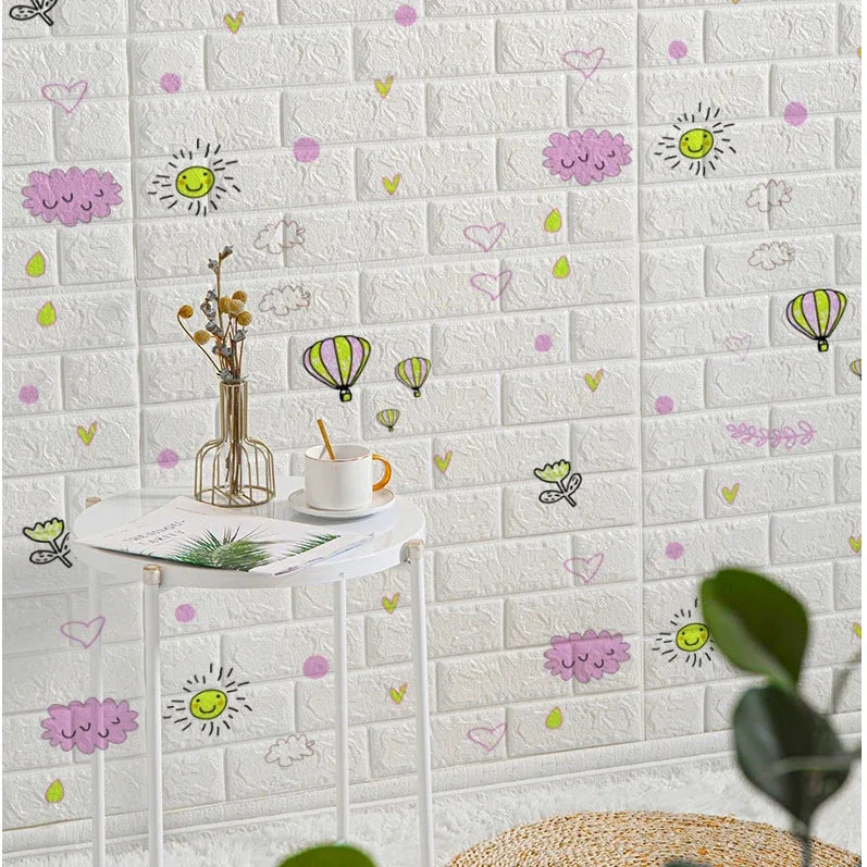 3D Brick Wall Sticker