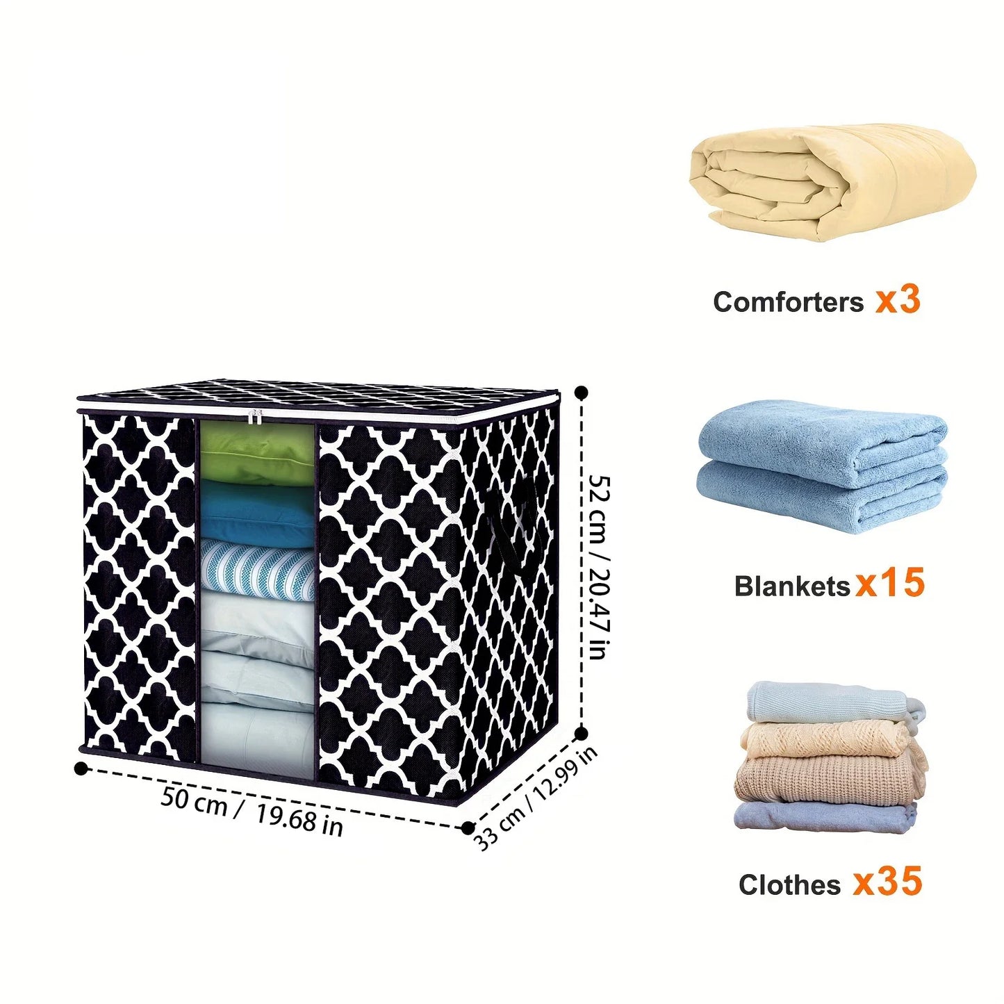 Foldable Organizer with Reinforced Handles