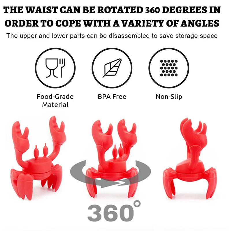 Red Crab Silicone Spoon Rest