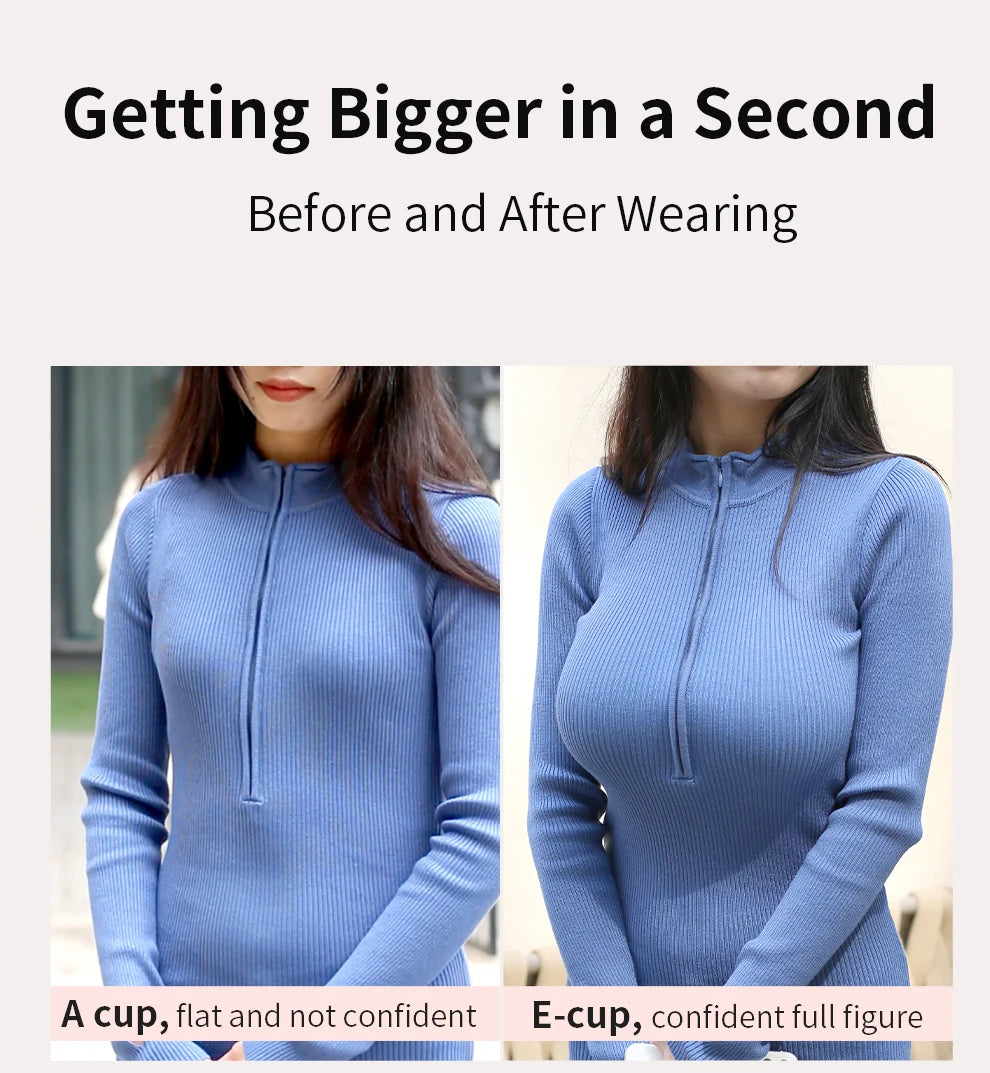 2 In 1 Silicone Breast Pocket Bra with Pad