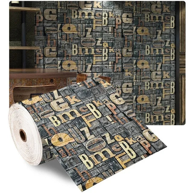 3D Brick Wall Sticker