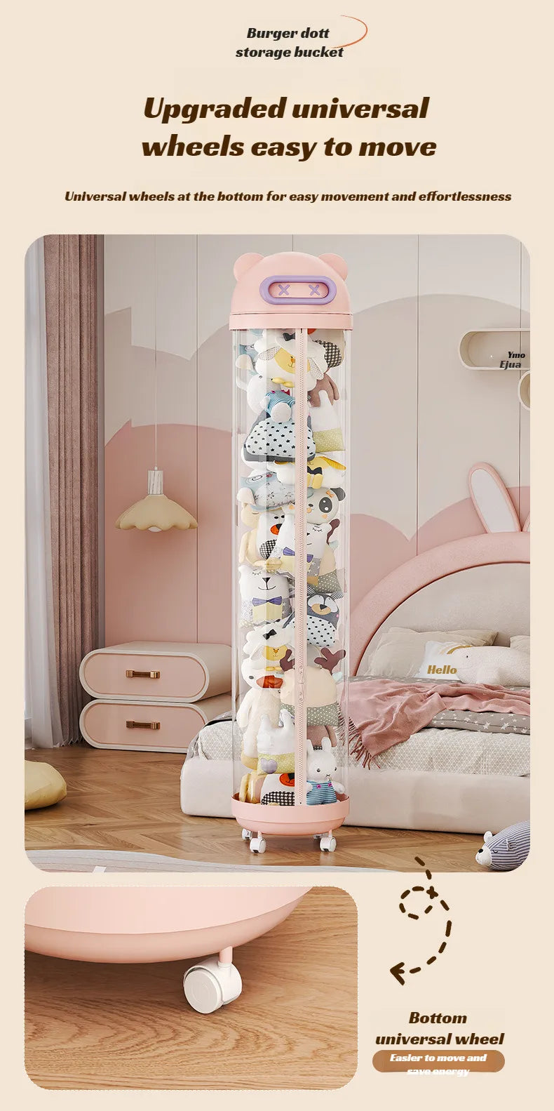 Doll Storage Bucket