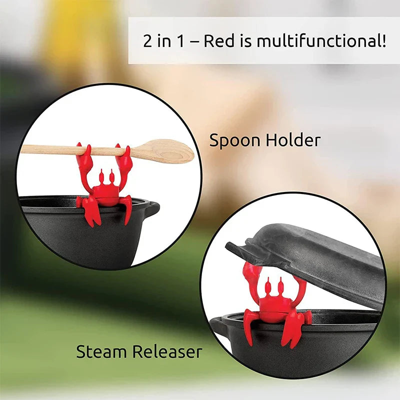 Red Crab Silicone Spoon Rest