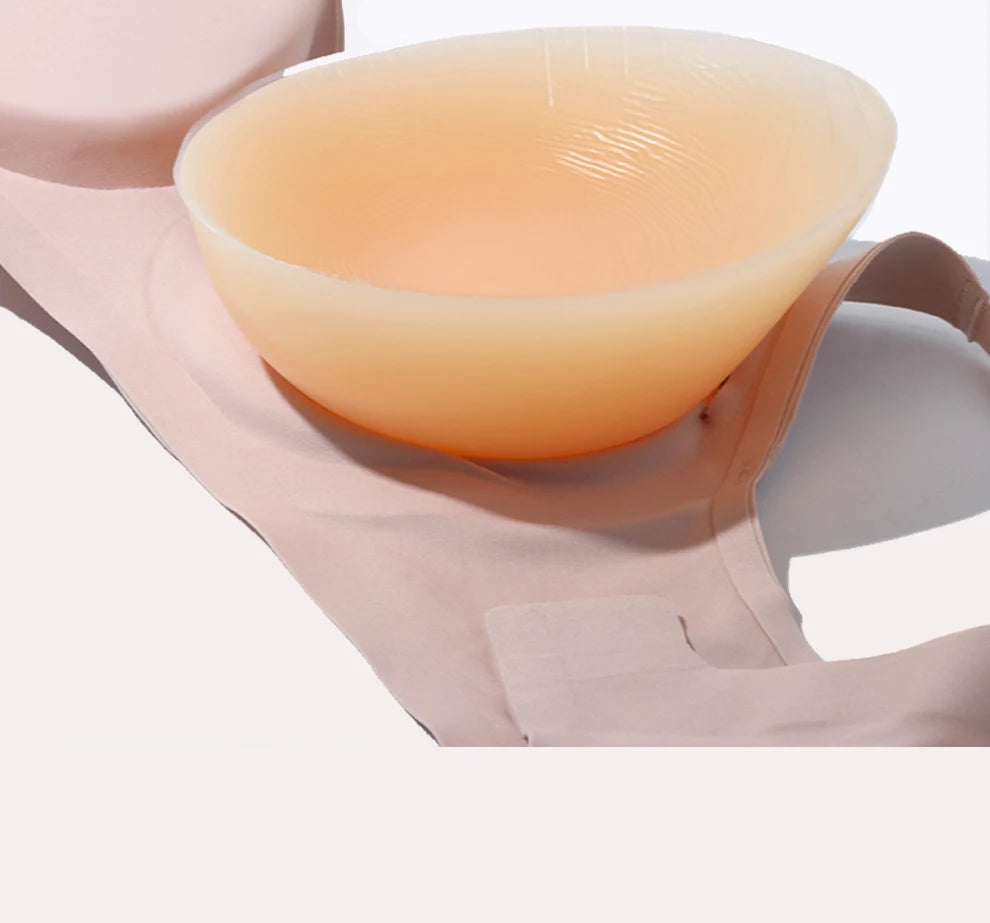 2 In 1 Silicone Breast Pocket Bra with Pad