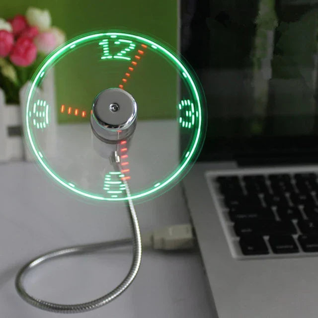 USB LED Fan Clock