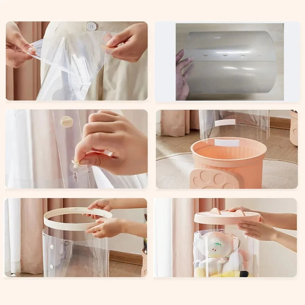 Doll storage Box Bucket