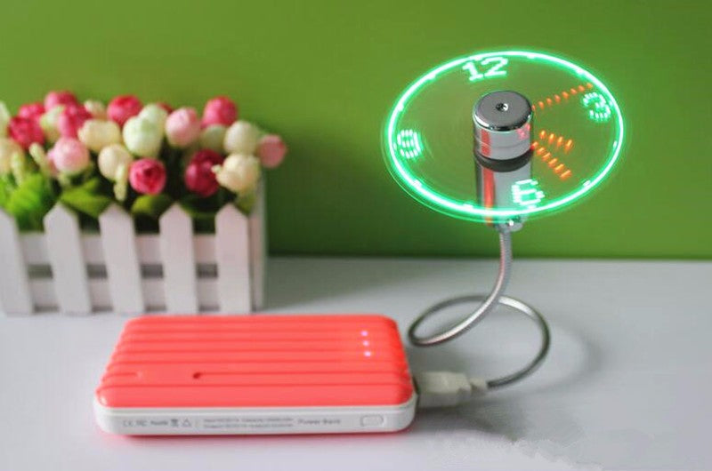 USB LED Fan Clock