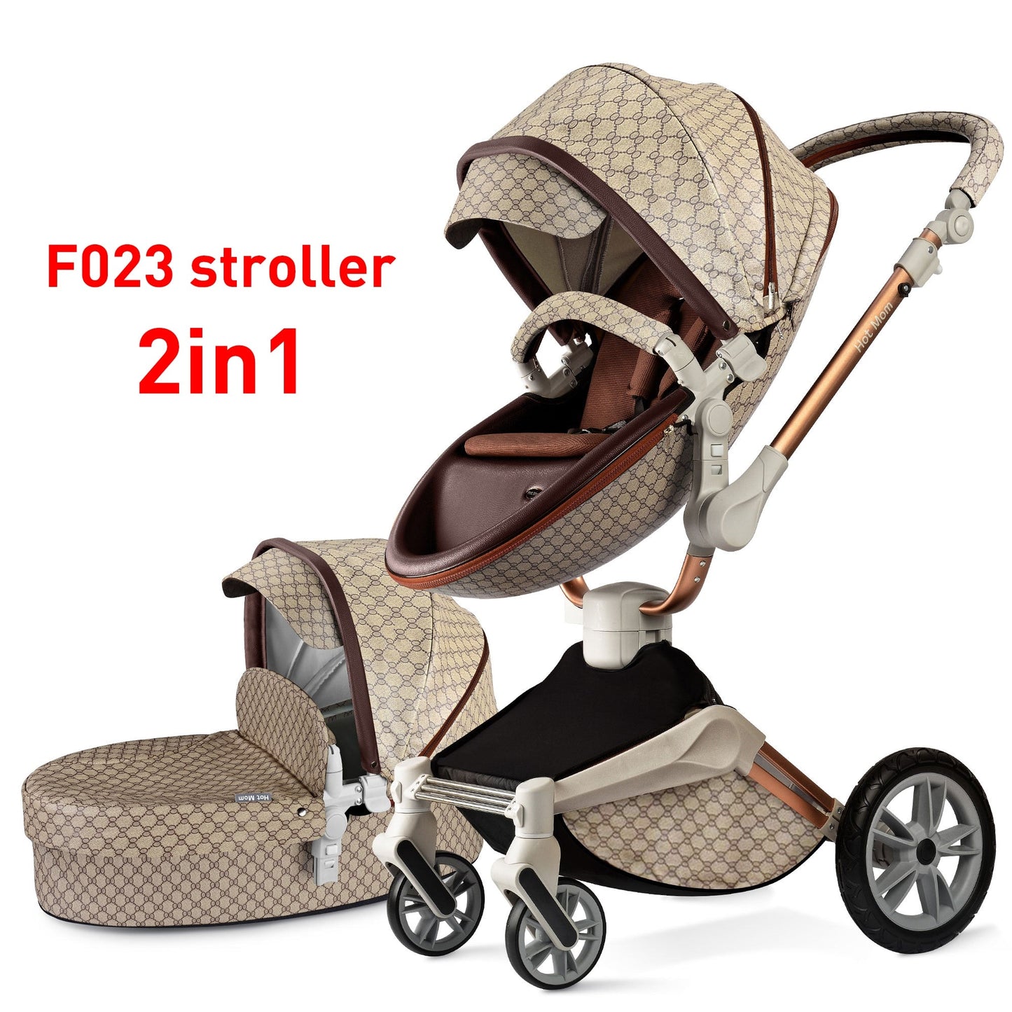 360° Rotating 3-in-1 Stroller