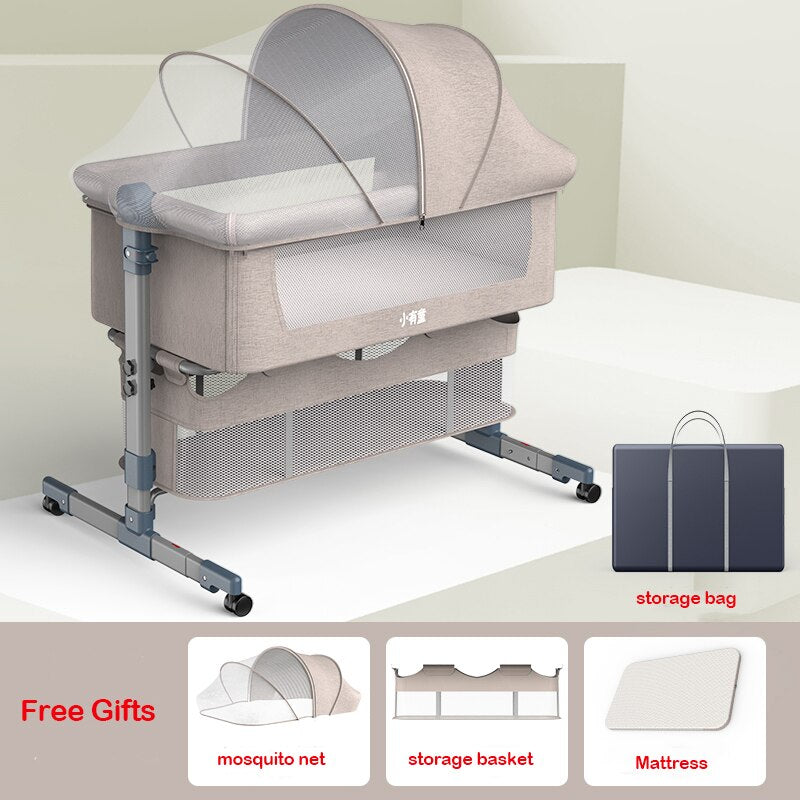 Foldable Crib Cradle Bed