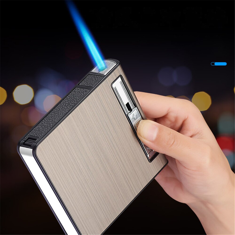 Automatic Pop-Up Cigarette Case Lighter