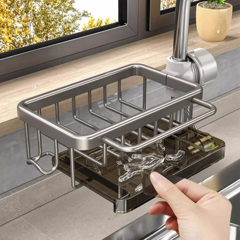 Kitchen Sink Faucet Organizer Shelf