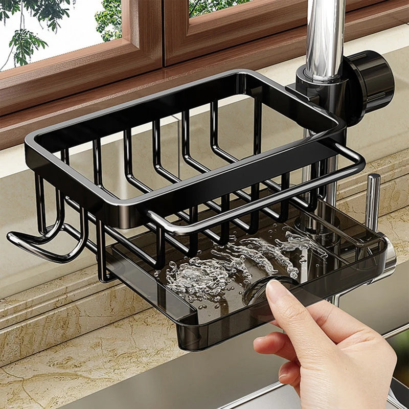 Kitchen Sink Faucet Organizer Shelf