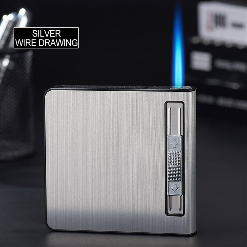 Automatic Pop-Up Cigarette Case Lighter