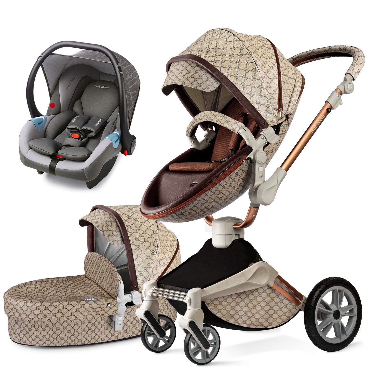 360° Rotating 3-in-1 Stroller