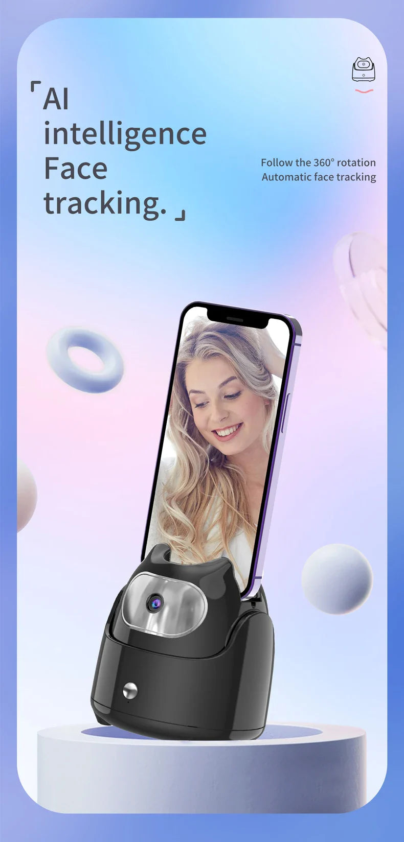 Auto Face Tracking Phone Holder