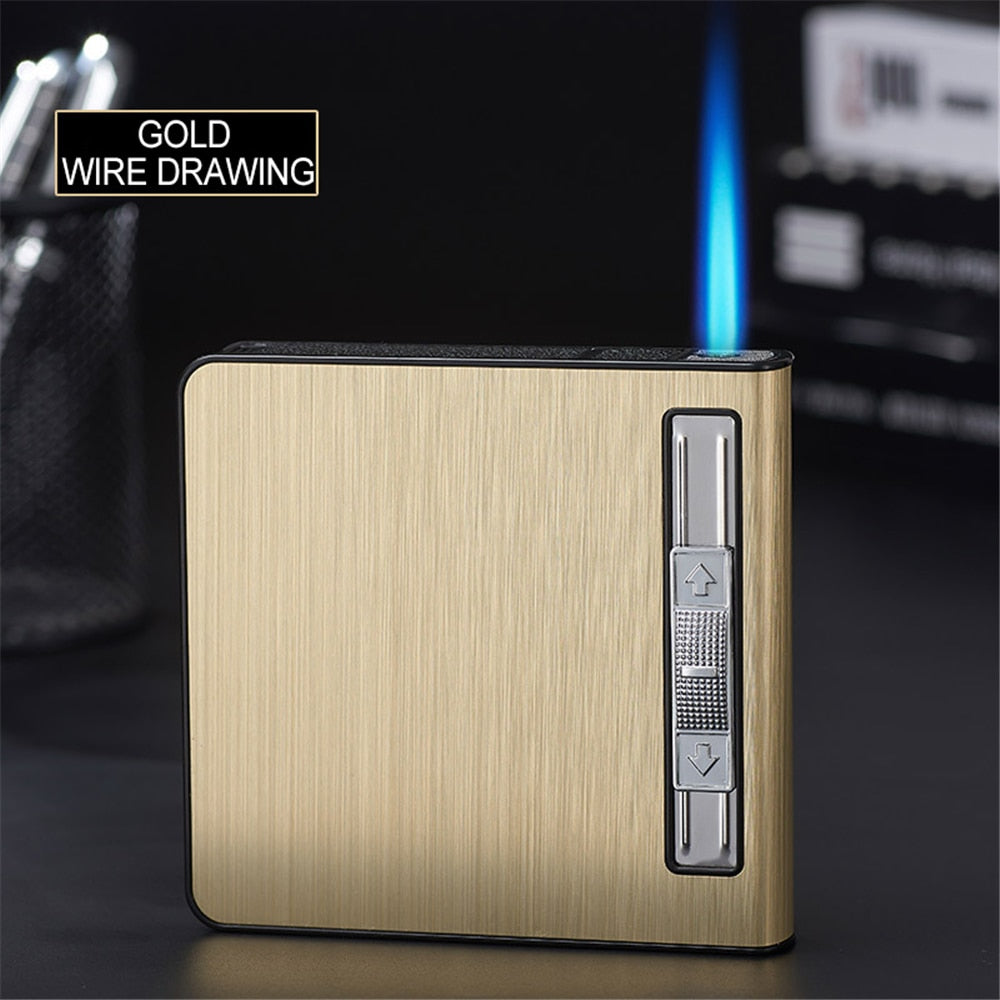 Automatic Pop-Up Cigarette Case Lighter