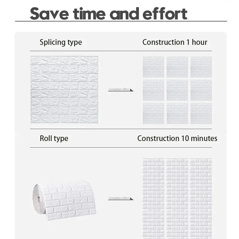 3D Brick Wall Sticker