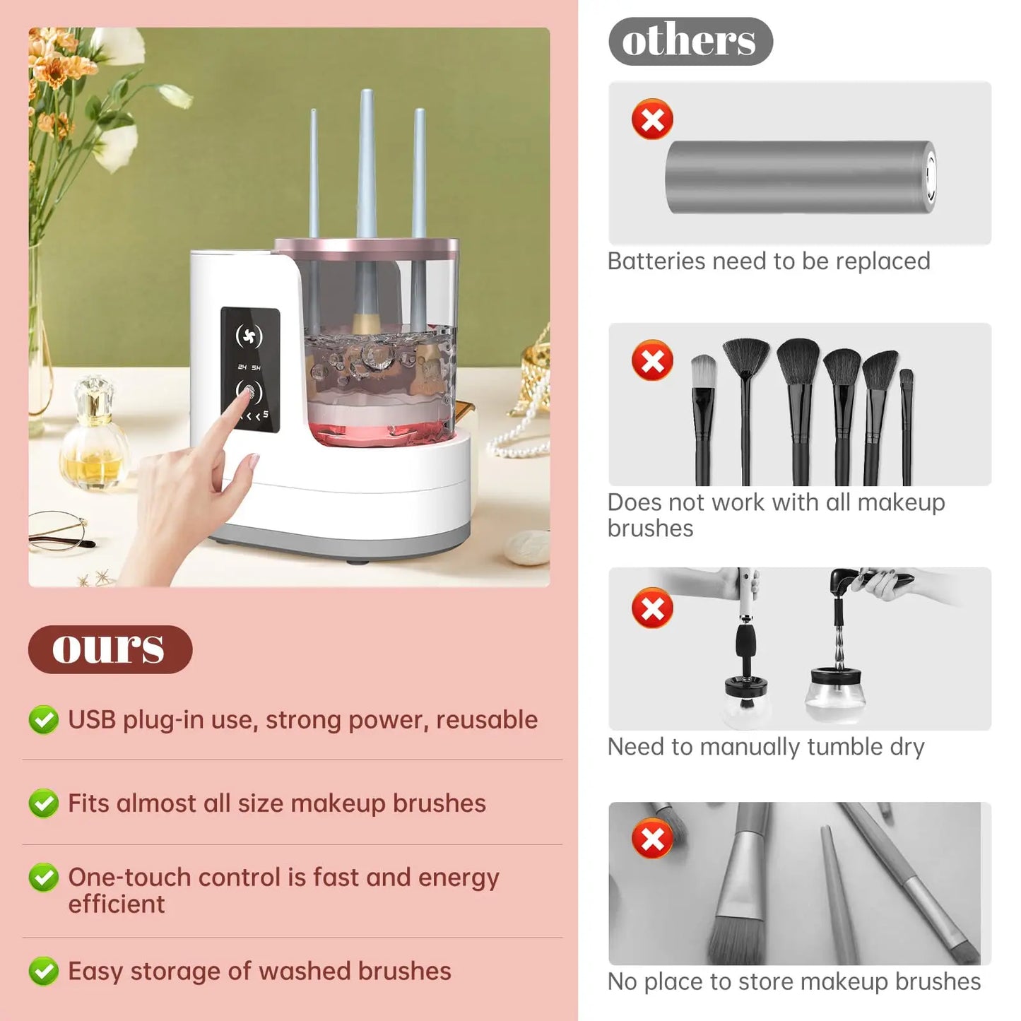 Makeup Brush Cleaner Machin