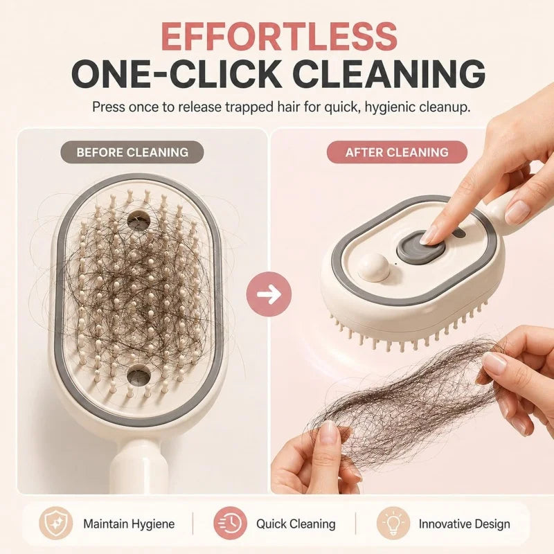 3 in 1 Self Cleaning Comb