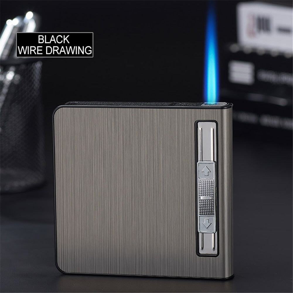 Automatic Pop-Up Cigarette Case Lighter