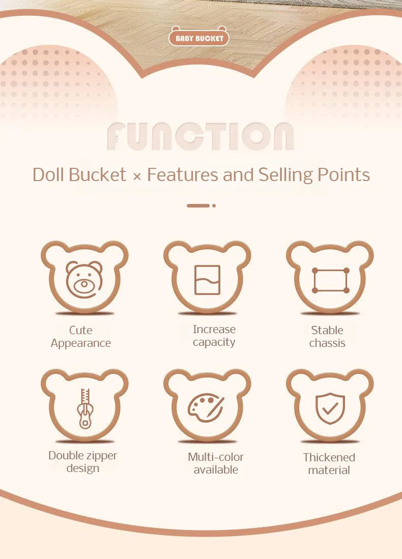 Toy Display Storage Bucket