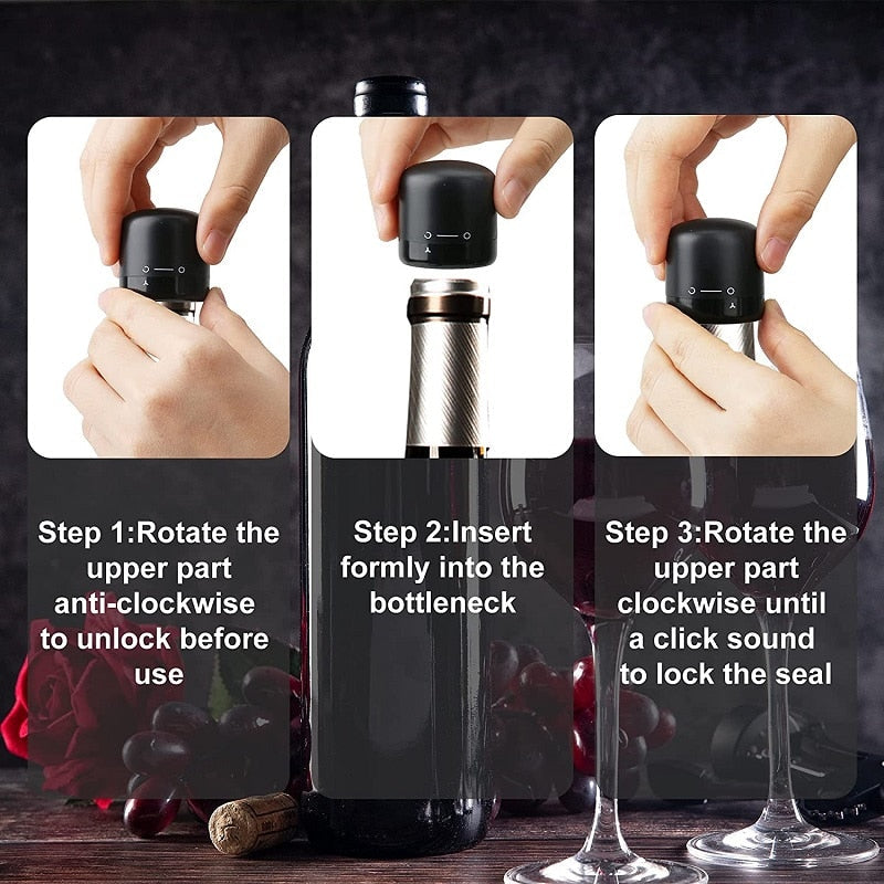 3pc Bottle Sealer Cap