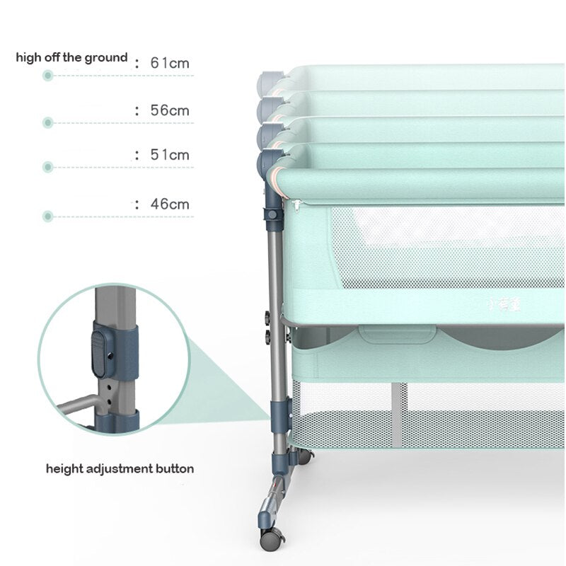 Foldable Crib Cradle Bed