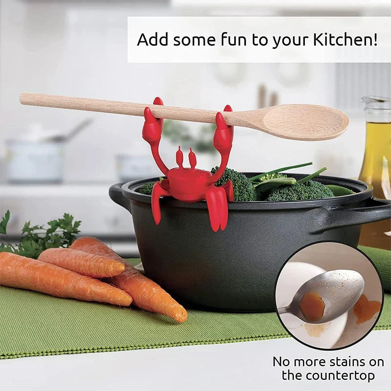 Red Crab Silicone Spoon Rest