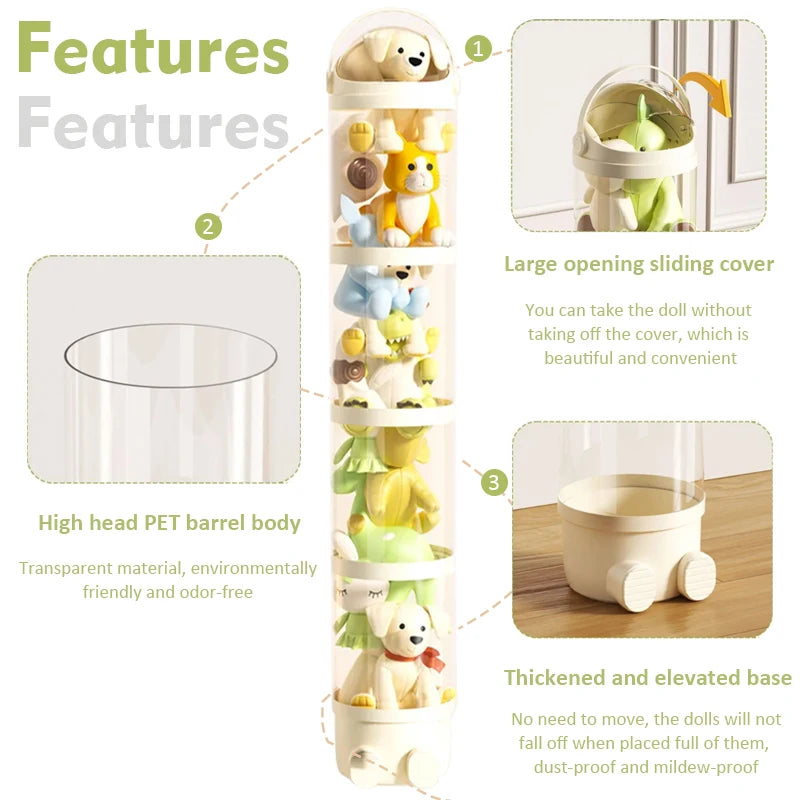 Doll storage Box Bucket