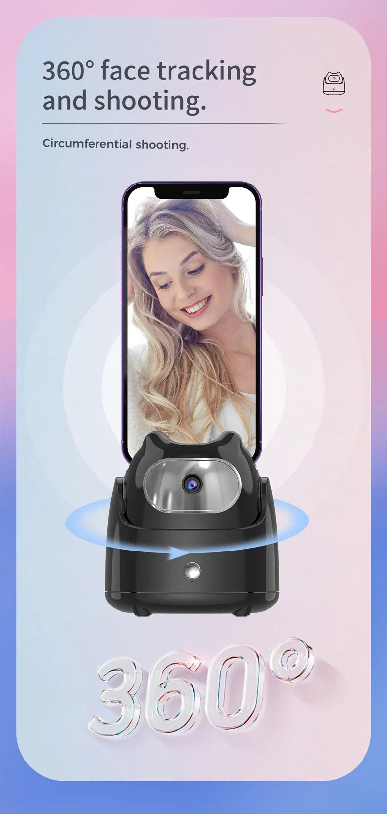 Auto Face Tracking Phone Holder