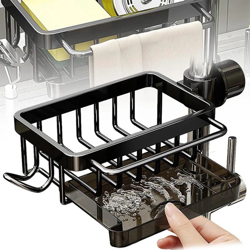 Kitchen Sink Faucet Organizer Shelf