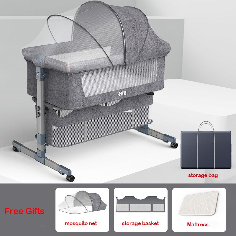 Foldable Crib Cradle Bed