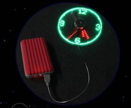 USB LED Fan Clock