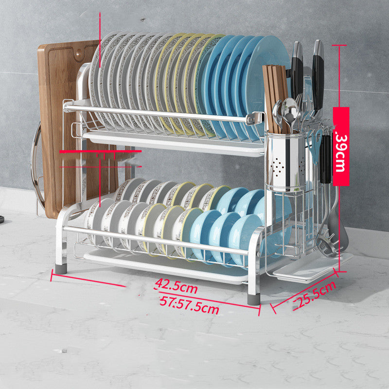 Double-layer Supplies Rack
