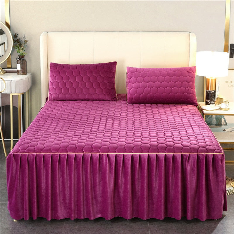 Luxury Quilted Bed Skirt