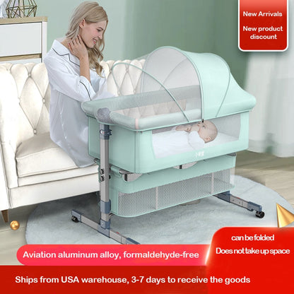 Foldable Crib Cradle Bed