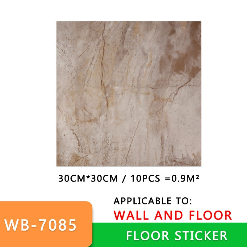 10pcs Marble Floor Sticker